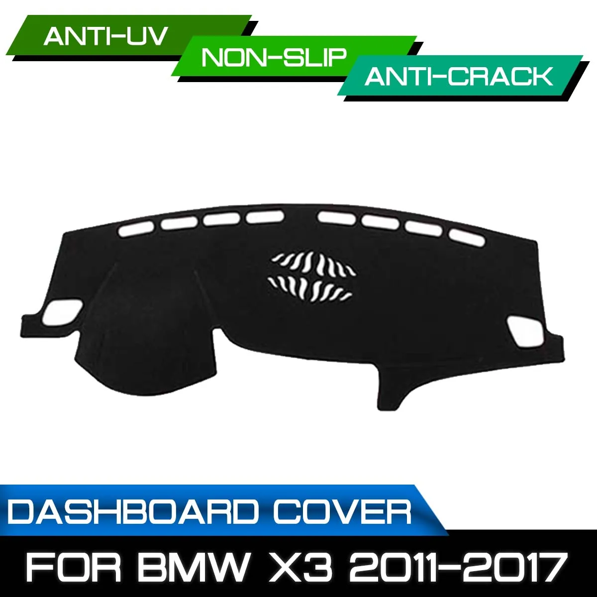

Car Dashboard Mat Anti-dirty Non-slip for BMW X3 2011 2012 2013 2014 2015 2016 2017 Dash Cover Mat UV Protection Shade Sticker