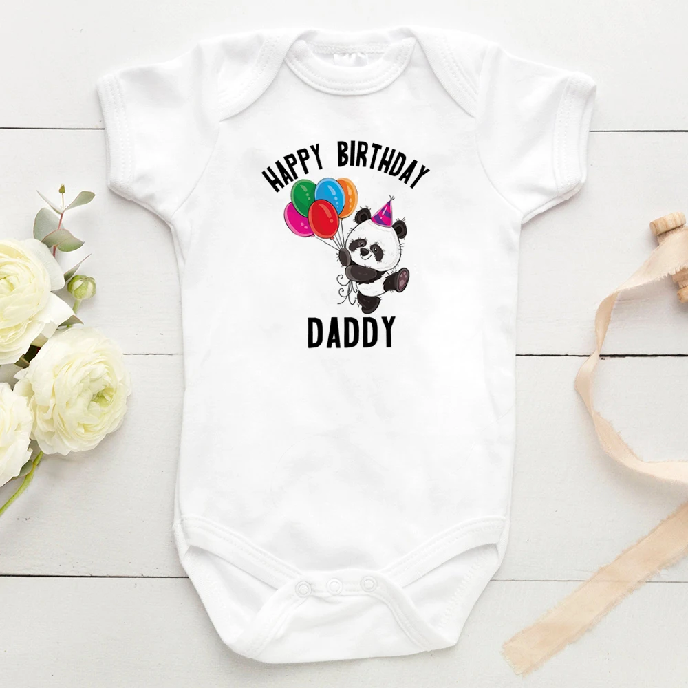 Детский комбинезон с надписью Happy Birthday |