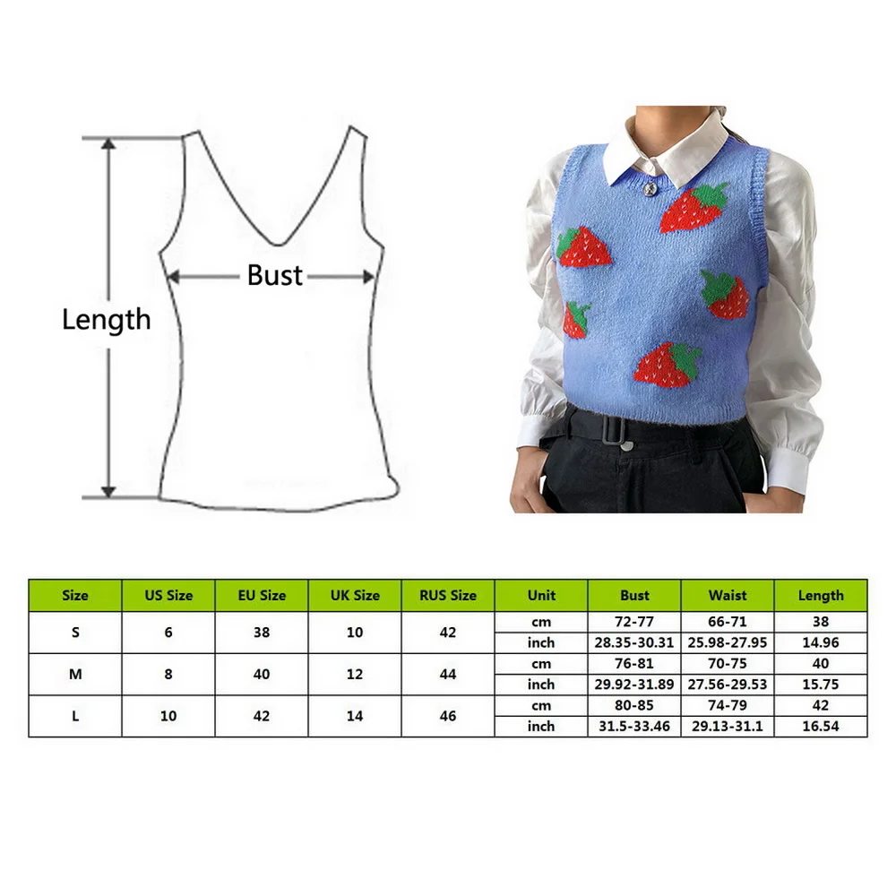 

Autumn Ladies Round Neck V-neck Fresh Embroidery Slim Slimming Ultra-short Cropped Knitted Vest Commuter Casual Sweater Vest