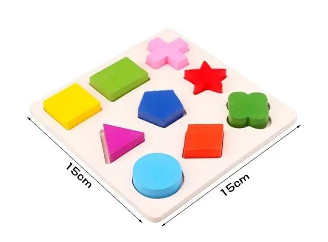 Геометрическая головоломка для раннего обучения Детские деревянные игрушки