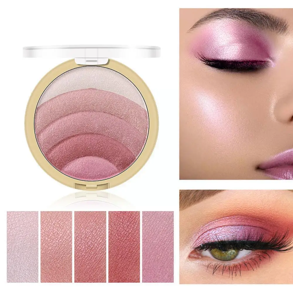 

Multi-use 10 Colors Eyeshadow Palette Rainbow High Long-lasting Eyeshadow Gloss Cosmetic beauty blush Makeup