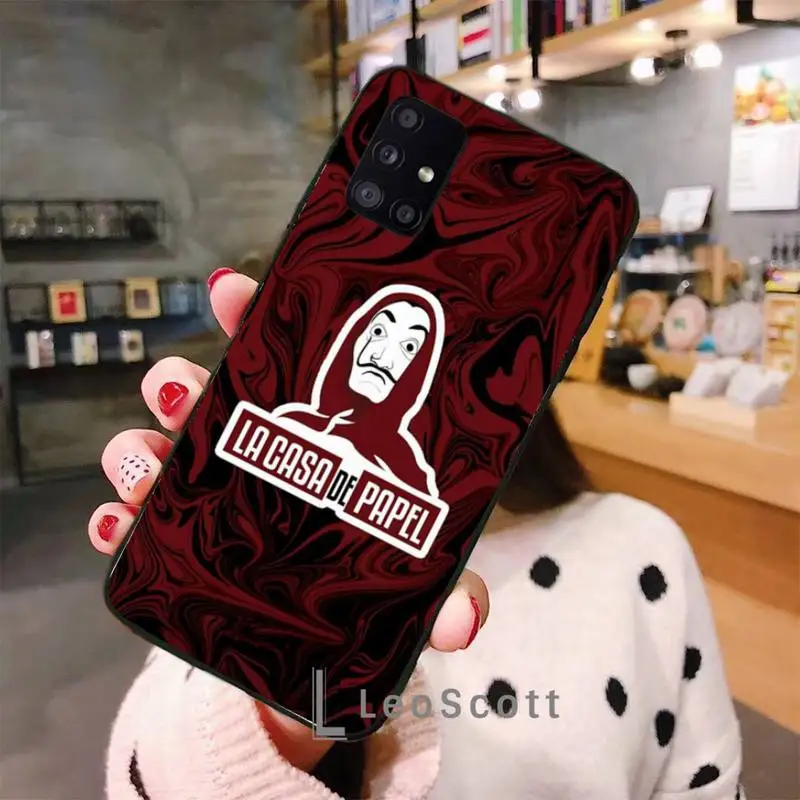

TV Money Heist House Paper Phone Case For Samsung A40 A31 A50 A51 A71 A20E A20S S8 S9 S10 S20 Plus note 20 ultra