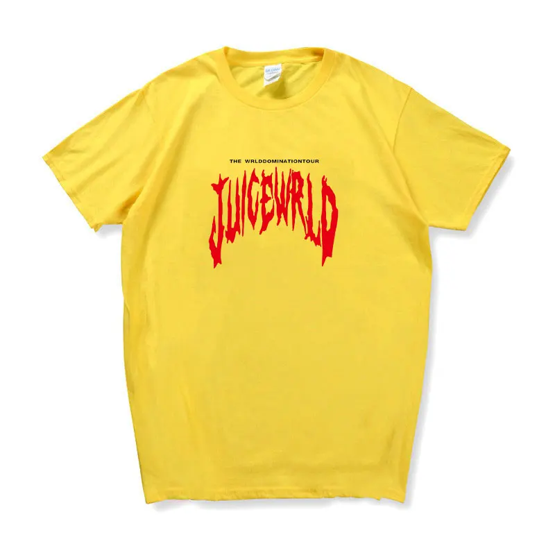 Футболка Rapper Juice Wrld для мужчин и женщин уличная одежда повседневная хлопковая
