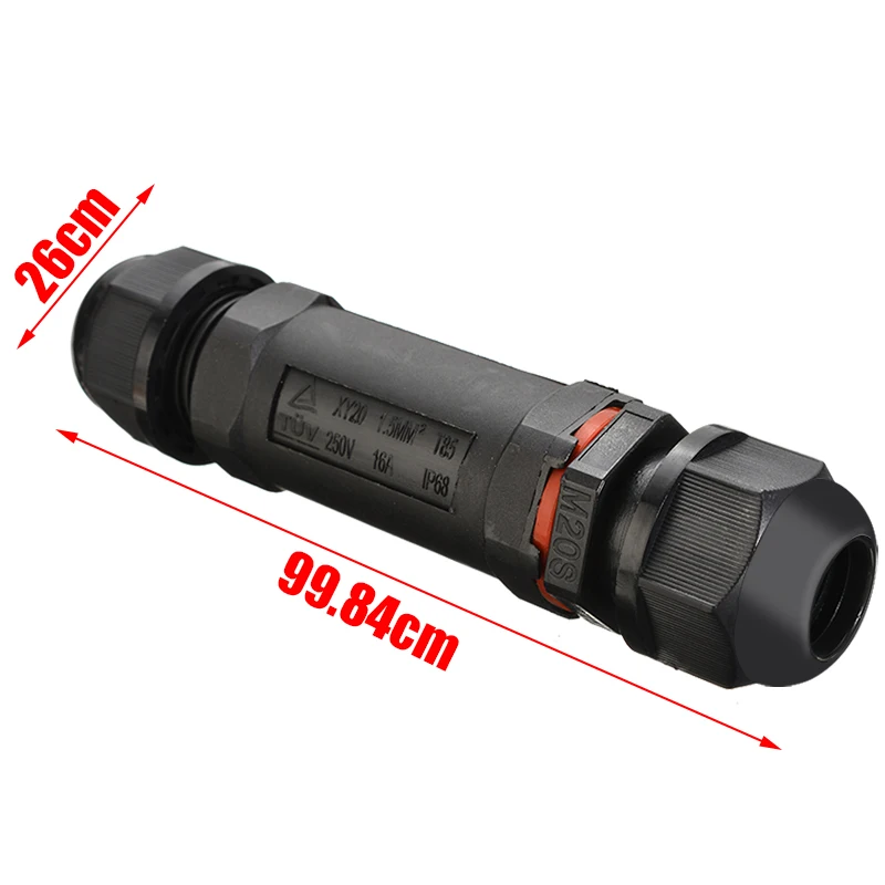 Водонепроницаемый 3 жильный соединитель для светодиодного освещения 1