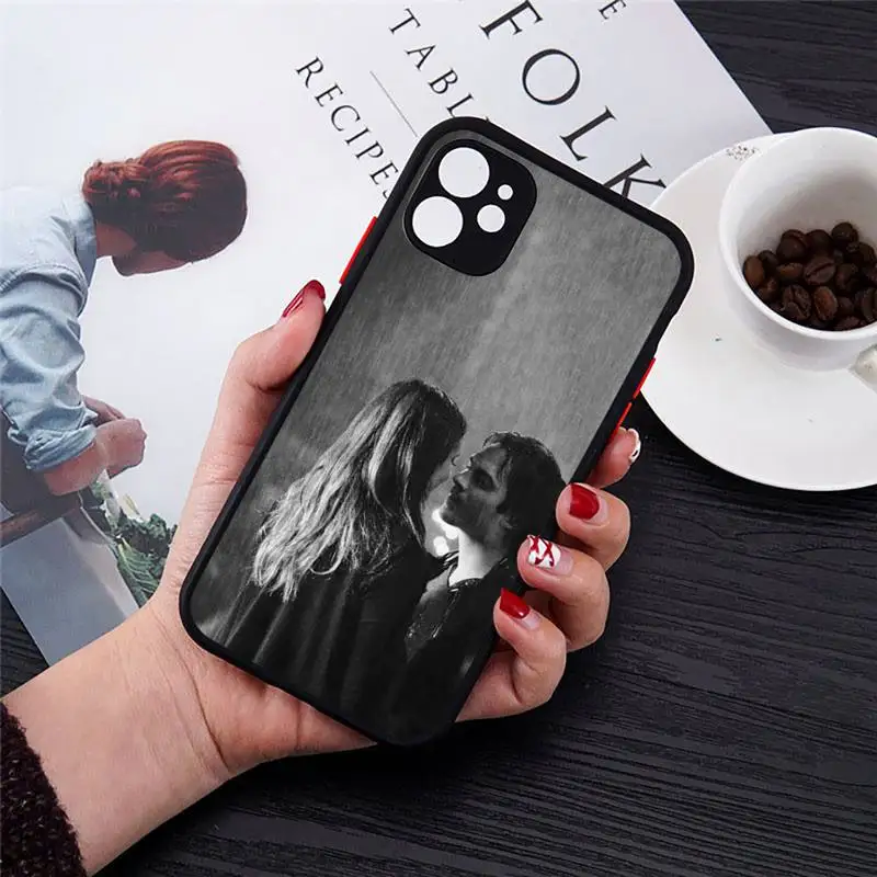 

The Vampire Diaries Fierce Phone Case Matte Transparent for iPhone 7 8 11 12 s mini pro X XS XR MAX Plus cover funda