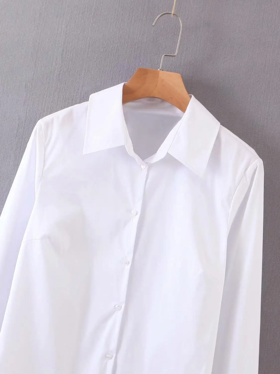 NoEnName_Null 2020 Women Basic Solid Color White Blouse Office Lady Turn Down Collar Business Shirt Casual Slim Femininas Tops | Женская