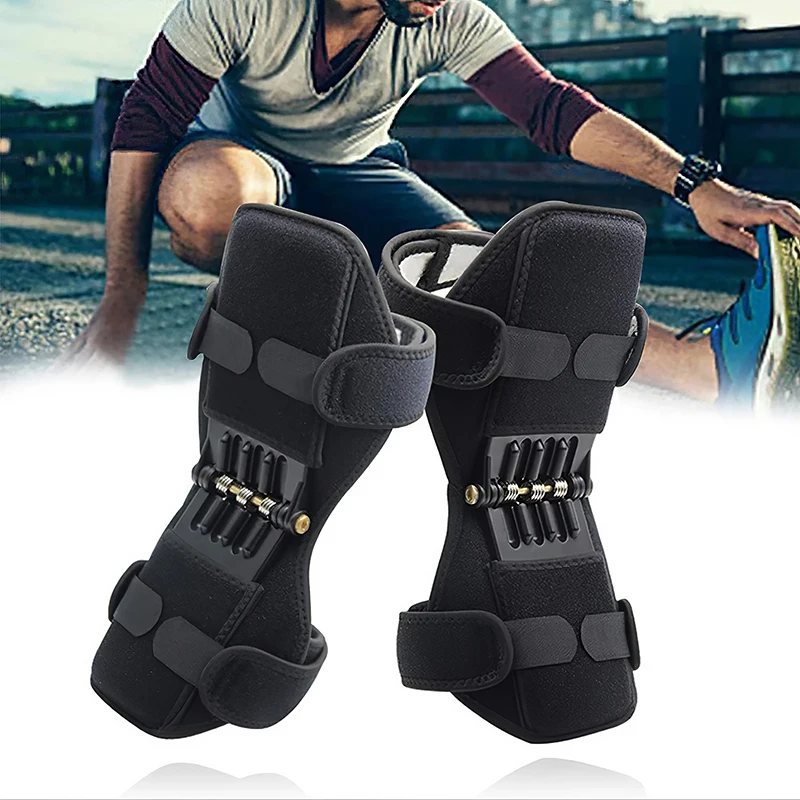 

2PCS Compression Knee Support Sleeve Protector Elastic Knee Pads Brace Springs Gym Sports Basketball Volleyball Running