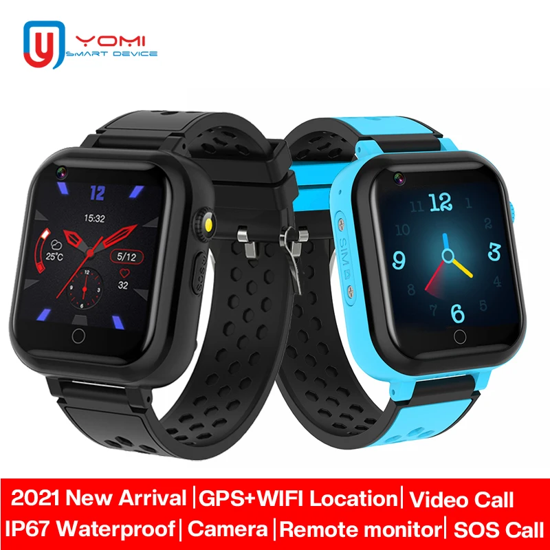 

Смарт-часы Детские 4G, IP67, GPS, Wi-Fi