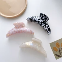 ruoshui 8 5cm woman acetate floral hair claws hairpins girls barrettes ponytail clips women hair accessories clamps headwear