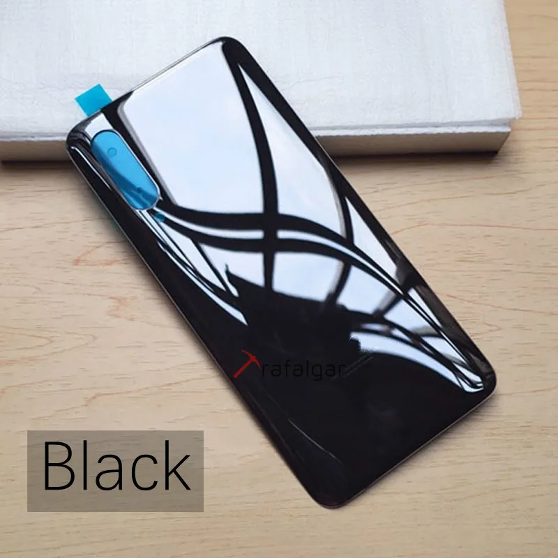 Для Xiaomi Mi 9 крышка батареи Задняя стеклянная задняя дверь Корпус чехол с клеем для Xiaomi Mi 9 Explorer замена крышки батареи - Цвет: Black