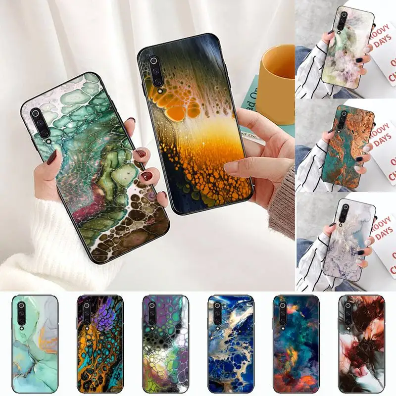 

Water ripple art sea wave Phone Case For Xiaomi Redmi note 4 4X 8T 9 9s 10 K20 K30 cc9 9t pro lite max Cover Shell Funda