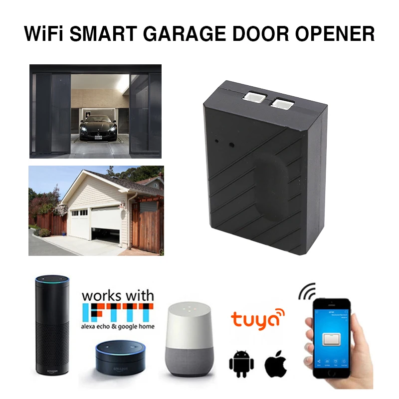 Smart Tuya WiFi автоматическая открывалка для гаражных ворот мобильное приложение Alexa