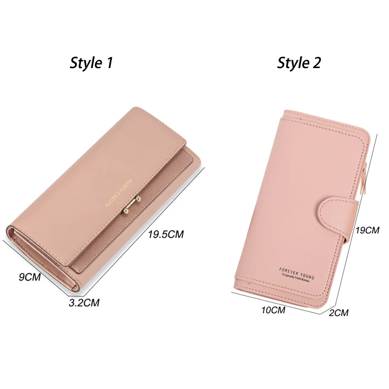 Long Clutch Womens Wallet Card Holder Phone Ladies Wristlet Slim Female Coin Leather Wallets and Purses for Women Bags |