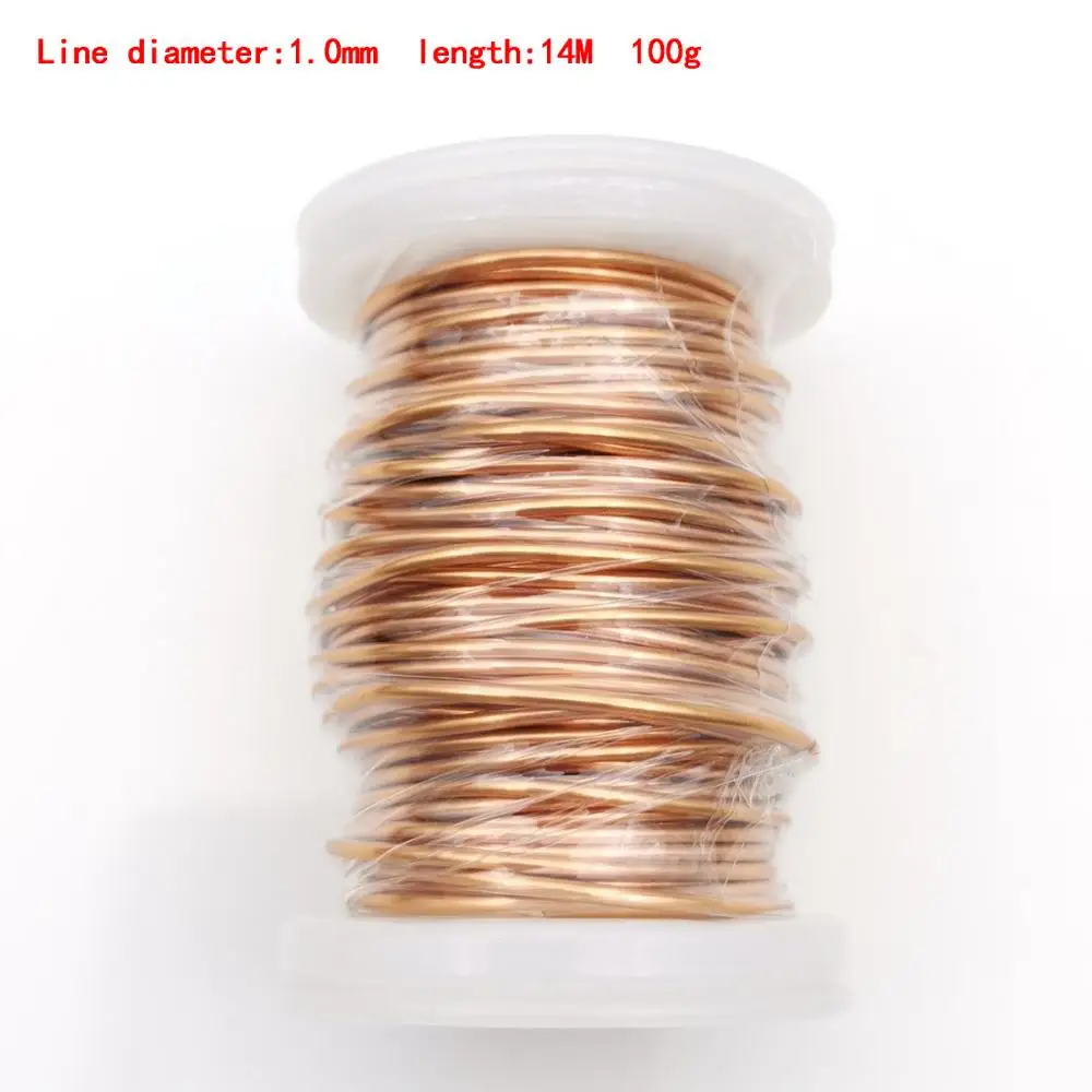 1.0mm 100g 0.13mm 0.25mm 0.51mm 1mm 1.25mmQA Enameled Copper Wire Magnetic Wire For Inductance Coil Relay Electric Meter Coil Winding - Цвет: 1.0mm 100g