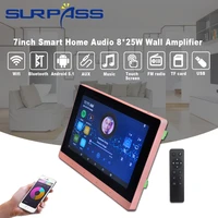 wifi touch screen in wall amplifier bt android audio 7 smart home background music stereo sound with google play youtube app