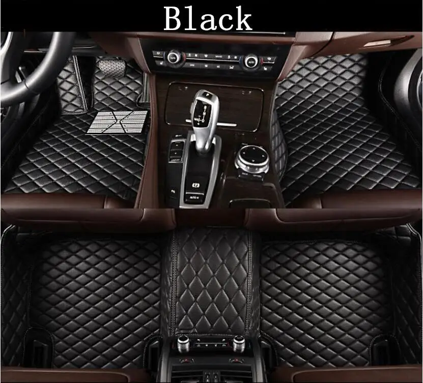 

Car 3D Luxury Leather Car Floor Mats For Toyota Yaris sedan 2014 2015 2016 2017 2018 EMS Free shipping