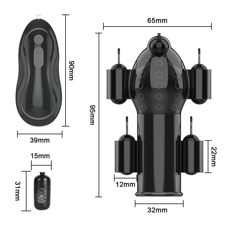 Секс-игрушки для мужчин тренажер пениса вибратор головки члена манжета