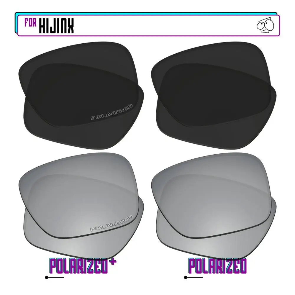 EZReplace Polarized Replacement Lenses for - Oakley Hijinx Sunglasses - BlkSirP Plus-BlkSirP