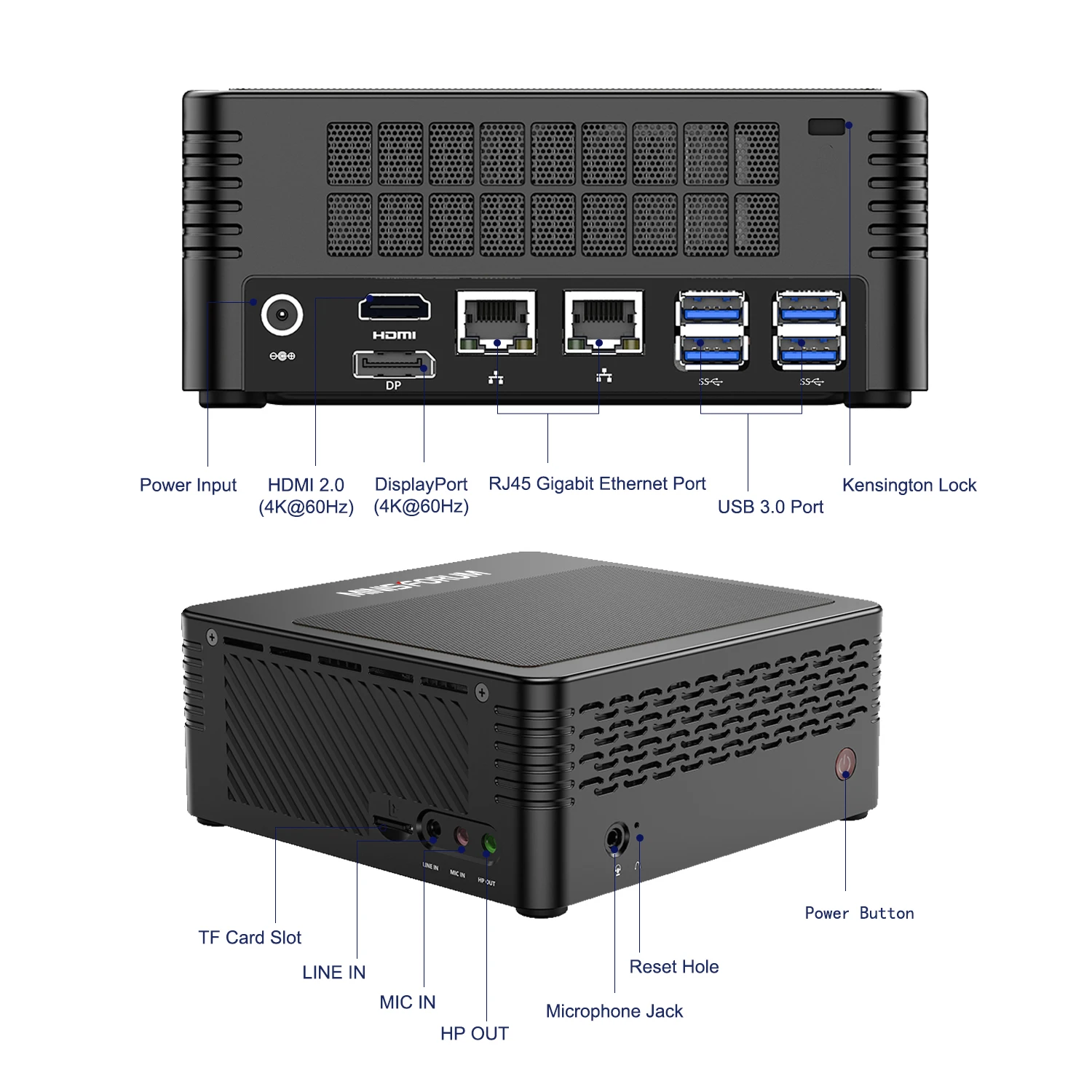 Мини-ПК MINISFORUM X400 AMD Ryzen 7 PRO 4750G Windows 10 Pro DDR4 16 ГБ 512 SSD WIFI 6 Bluetooth 5 1 4K | Компьютеры и офис