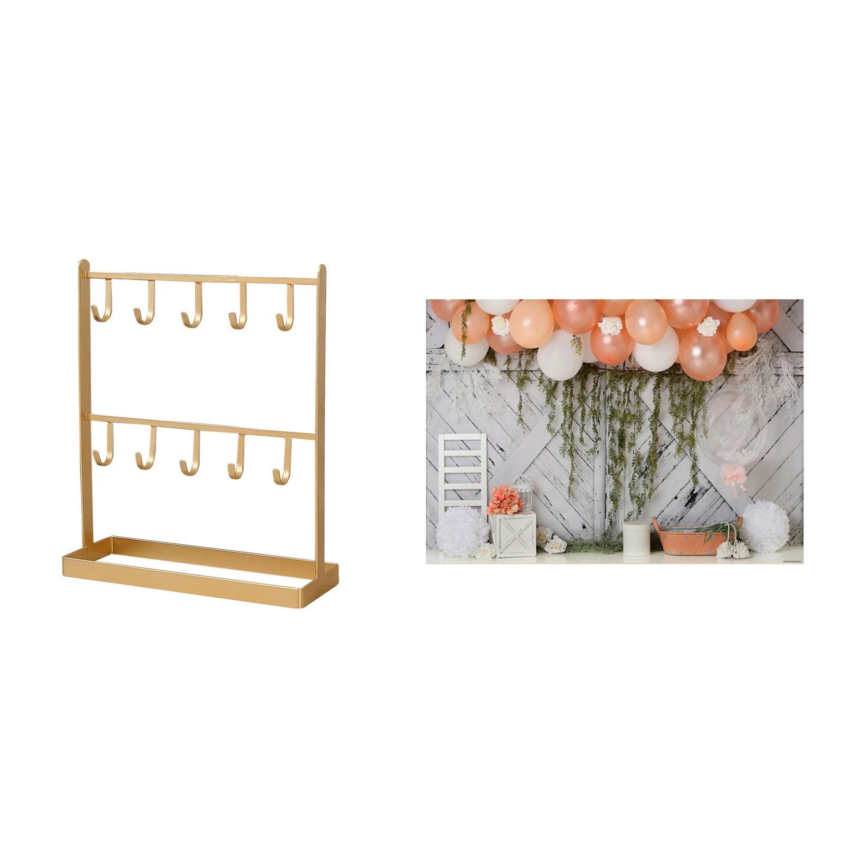 

2 уровня, подставка для сережек и ожерелий, 11 шт.