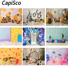 Capisco тропические джунгли лес диких животных для вечеринки в стиле сафари для новорожденных Для вечеринки в честь рождения ребенка 1st на день рождения фон на виниловой основе