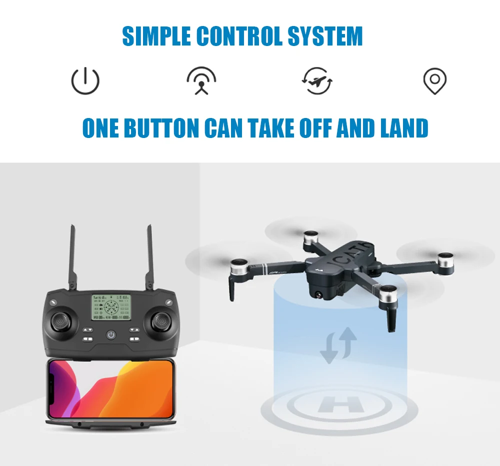 ICAT6 игрушки Дрон 4k дроны gps с камерой HD rc вертолет Профессиональный Дрон Селфи