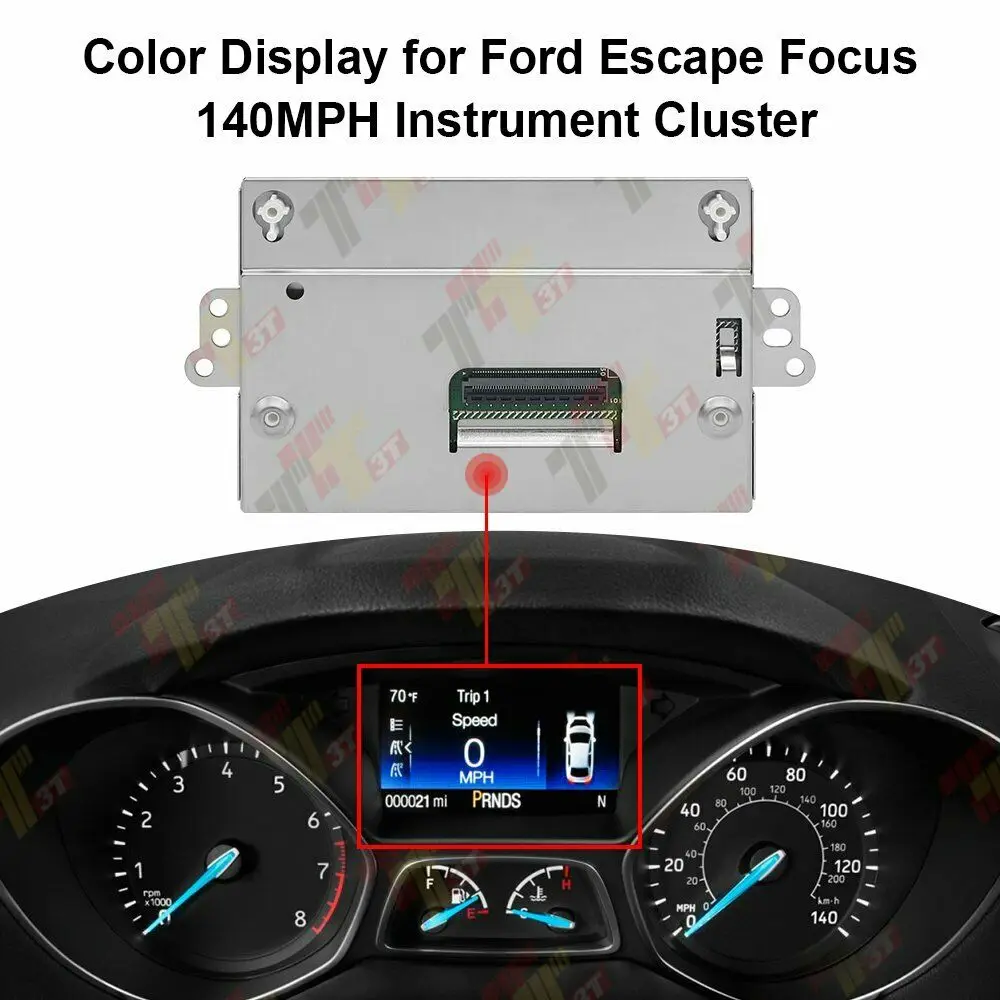 Цветной ЖК-дисплей для приборной панели Ford Escape Focus Edge 140 миль/ч спидометр |