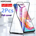 Стекло Samsun A50 с полной проклейкой, Защитное стекло для Samsung Galaxy A70, A40, A30, A50, пленка на Galaxy A 20, 30, 40, 50, A50, A60, 2 шт.лот