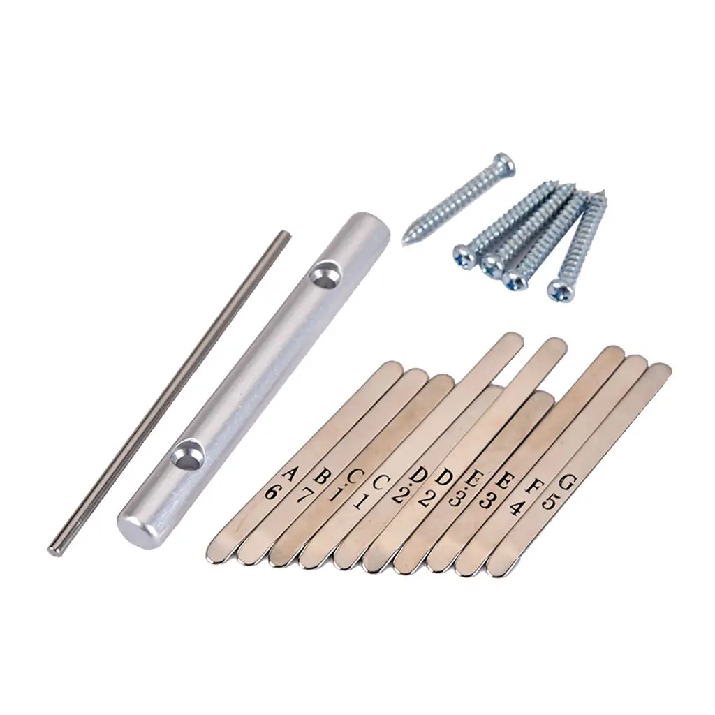

10 Keys Kalimba African Mbira Thumb Piano DIY Kit Accessories