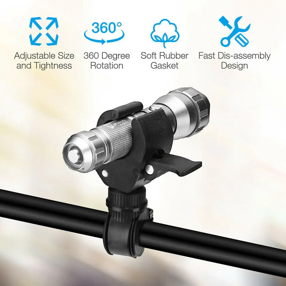 Осветительная рама на 360 градусов для велосипеда осветительная лампа с зажимом