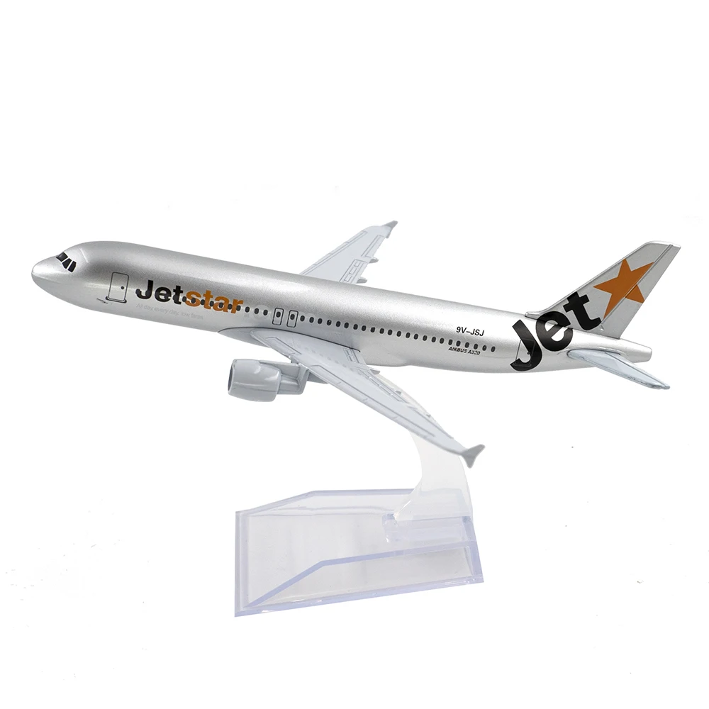 1/400 масштаб самолета Airbus A320 Jet Star Airways 16 см модель из сплава игрушки для детей