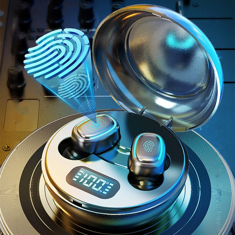 Беспроводной наушники Bluetooth 5 0 отпечатков пальцев Сенсорный IPX5
