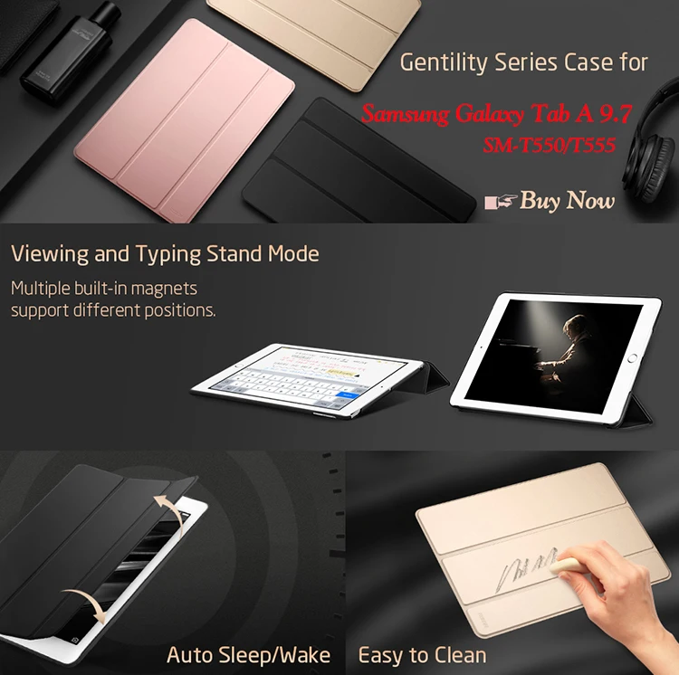 QIJUN для samsung Galaxy Tab A 9," T555 T550 флип планшеты чехлы обложки для Tab A 9,7" SM-T550 Стенд кожаный чехол Мягкий защитный чехол