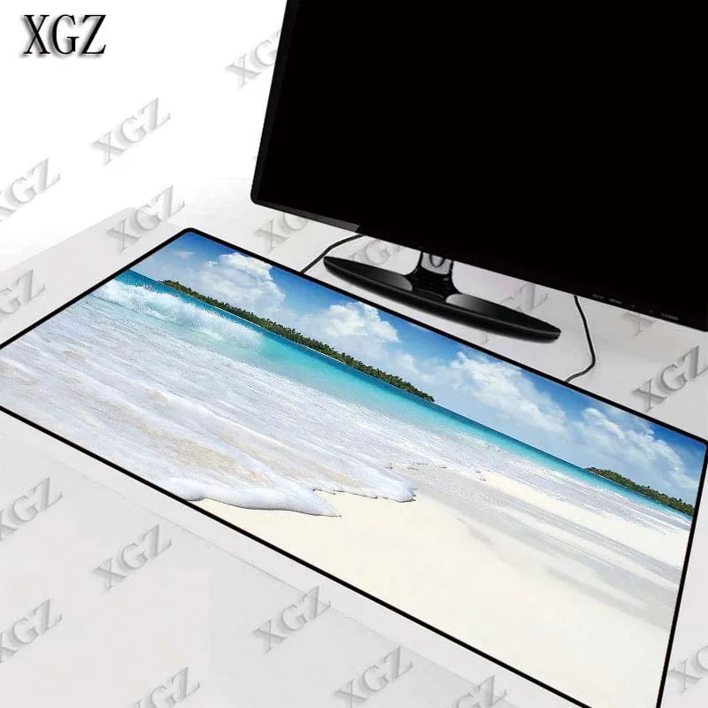 

XGZ Seaside Scenery Large Gaming Mouse Pad Anti-slip Rubber Mat Keyboard Desk for Laptop Computer Gamer pad