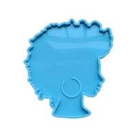 afro female coaster epoxy resin mold beauty explode head rolling tray silicone mould diy crafts jewelry decor tool
