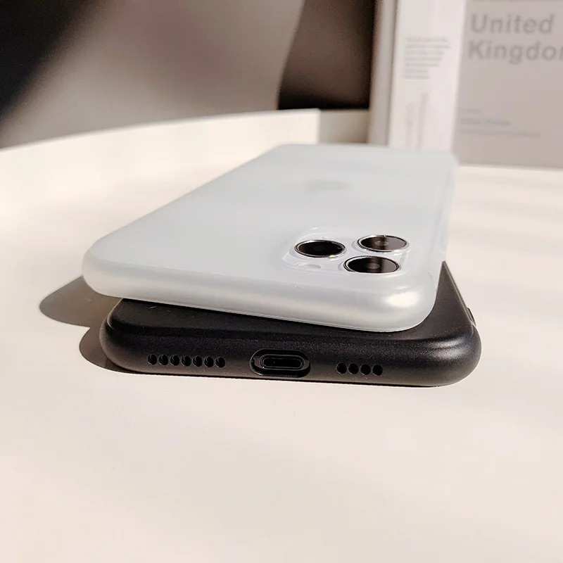 

Pure color frosted phone case for iPhone11 12Pro Max mini X XR XSMax 8 7 6PluS shockproof protective back cover New Arrivals Hot