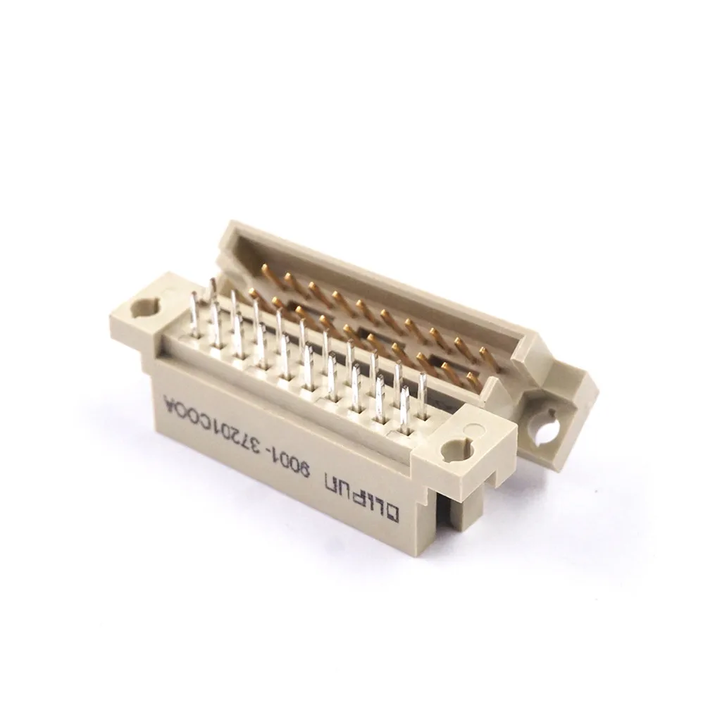 100pcs DIN 41612 Connector 2 Rows 20 Positions Plug Header Male Pins Vertical Through Hole 2x10 20Pin Pitch 2.54mm DIP | Обустройство