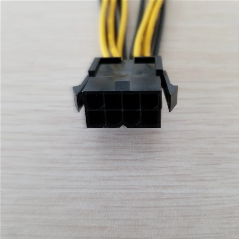 CPU 8pin Female to dual PCI-E PCI Express 8p (6 + 2 pin) Мужской кабель питания 18AWG провод для видеокарты