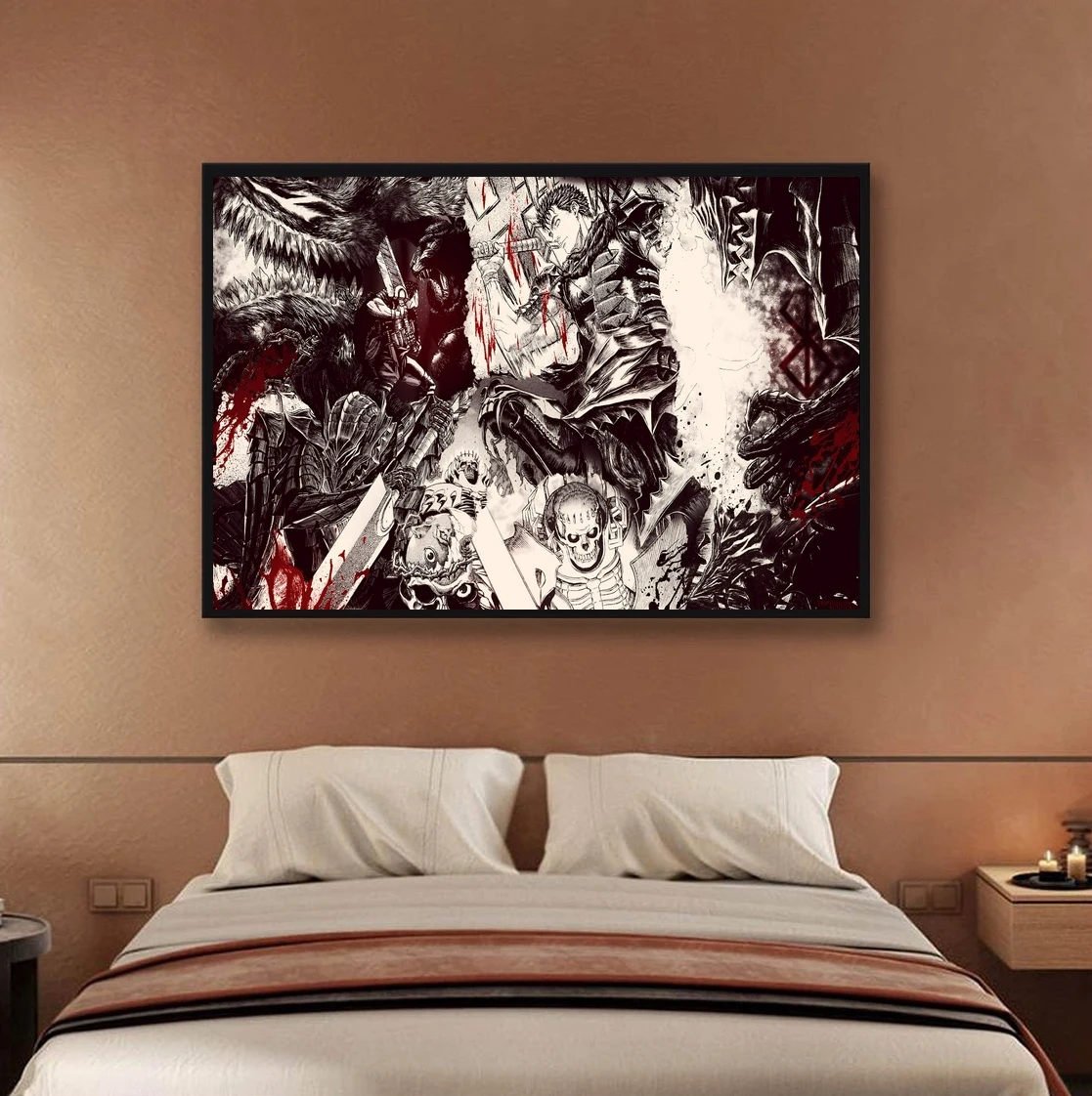 

BERSERK Kentaro Miura аниме постер для дома картины для украшения стен (без рамки)