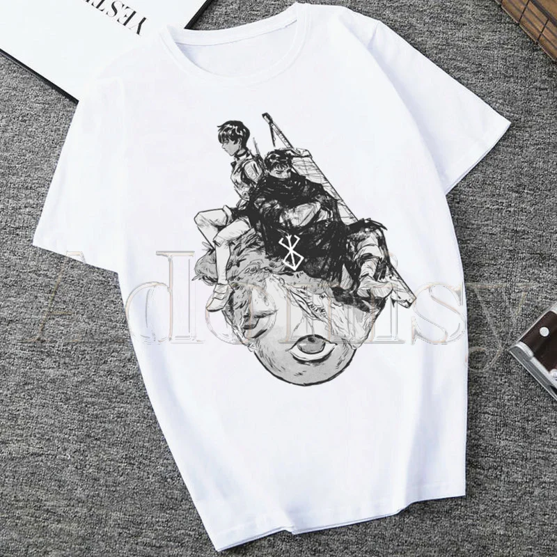 

Berserk Guts Swordsman Gatsu Sacrifice Zodd Summer Fashion Shirt Graphic T Shirt Women Tops Base O-neck Tees Funny Girls Tshirt