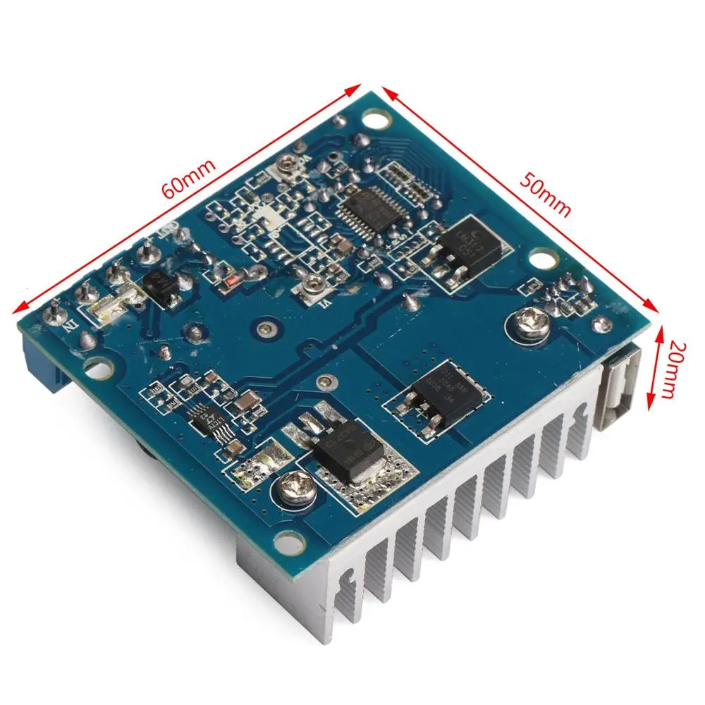 LTC1781 100W DC/DC Step Up Converter 3-35V to Switching Regulator Constant Current with Volt Ampere Meter USB Interface fo | Электроника