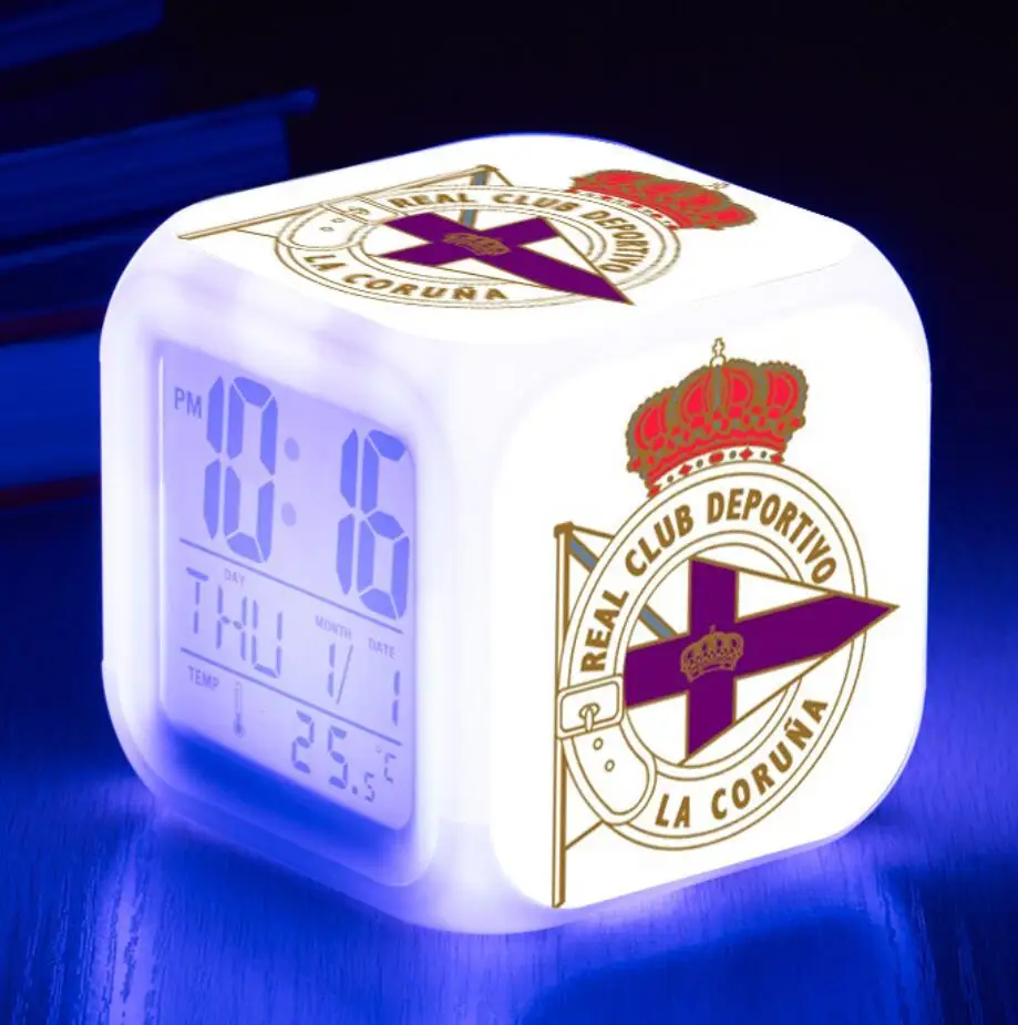 Цифровые часы 7 цветов светодиодный светодиодные с будильником детский подарок