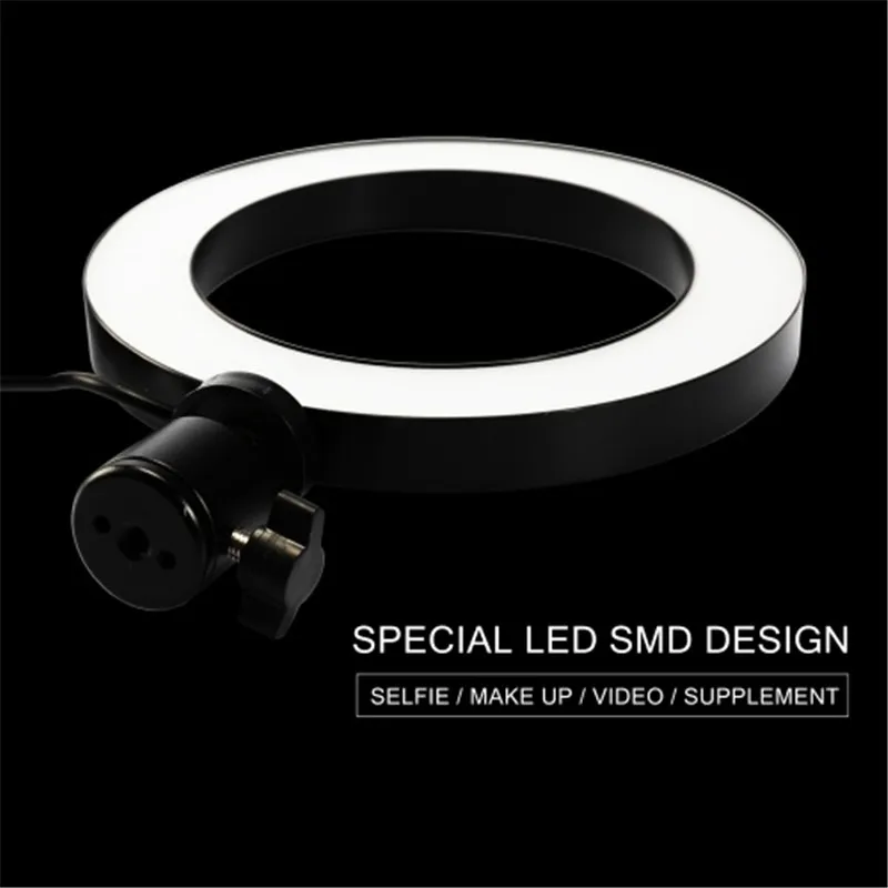 Светодиодный кольцевой светильник для селфи фотосъемки со штативом с