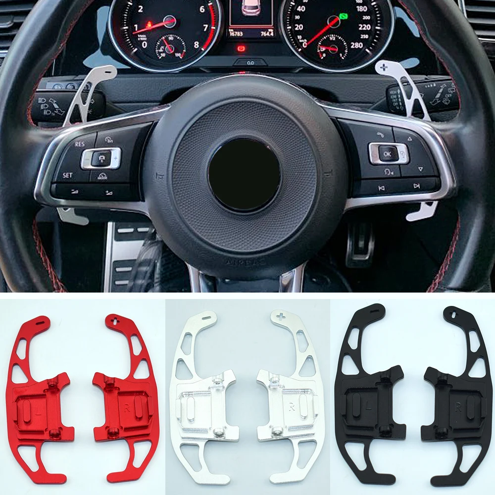 2 шт. Автомобильный руль Paddle Shift Extend Shifter для VW GOLF GTI R GTD GTE MK7 7 POLO Scirocco 2014 2015 2016