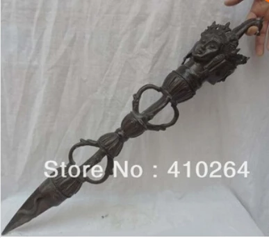 Бесплатная доставка 26 дюймовая стандартная голова статуя защитная Phurpa Talisman Pestle| |