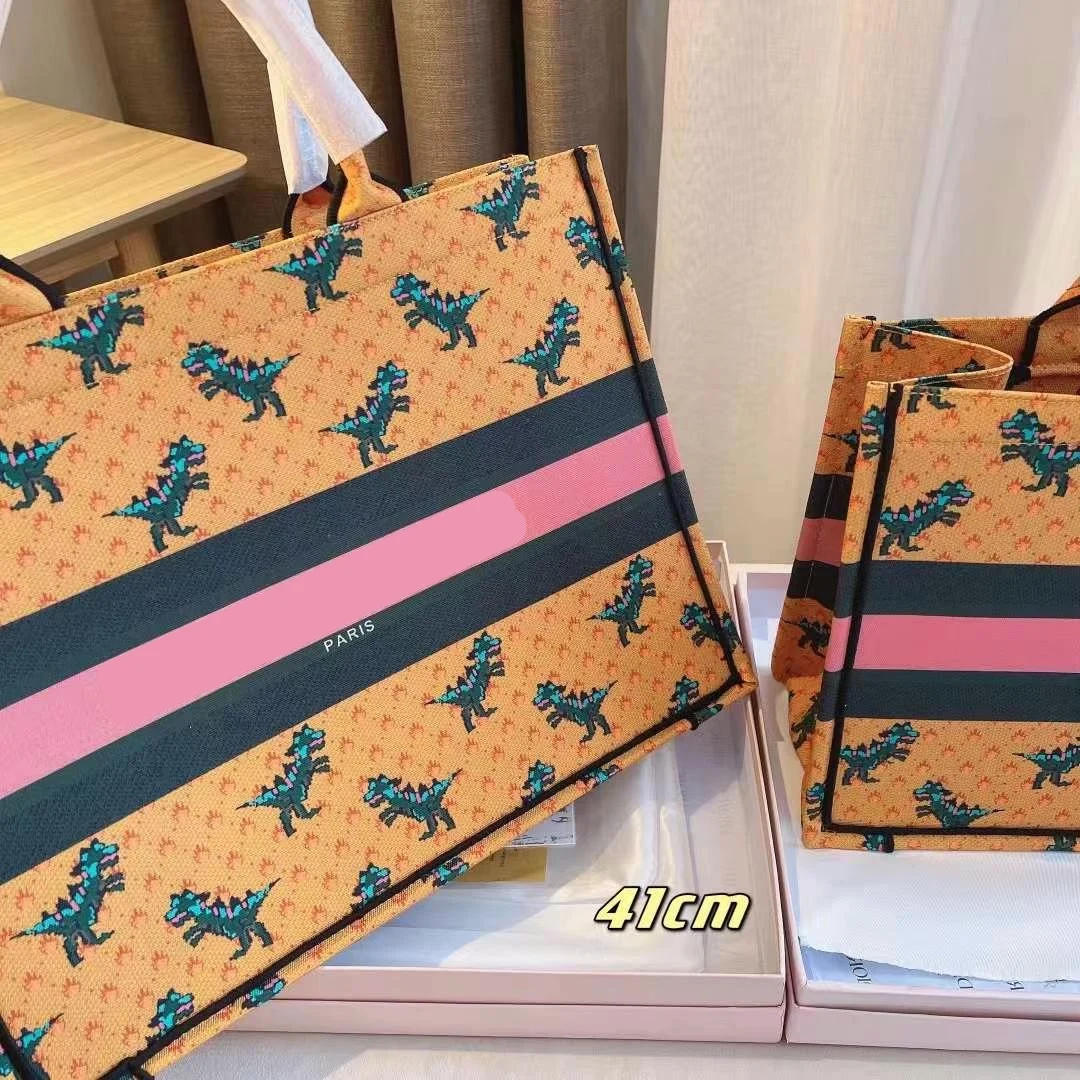 

Luxury New Handbags Printed Color Matching Phopping Bag Women's Bag Fashion Tote Handbags Large Capacity One-Shoulder