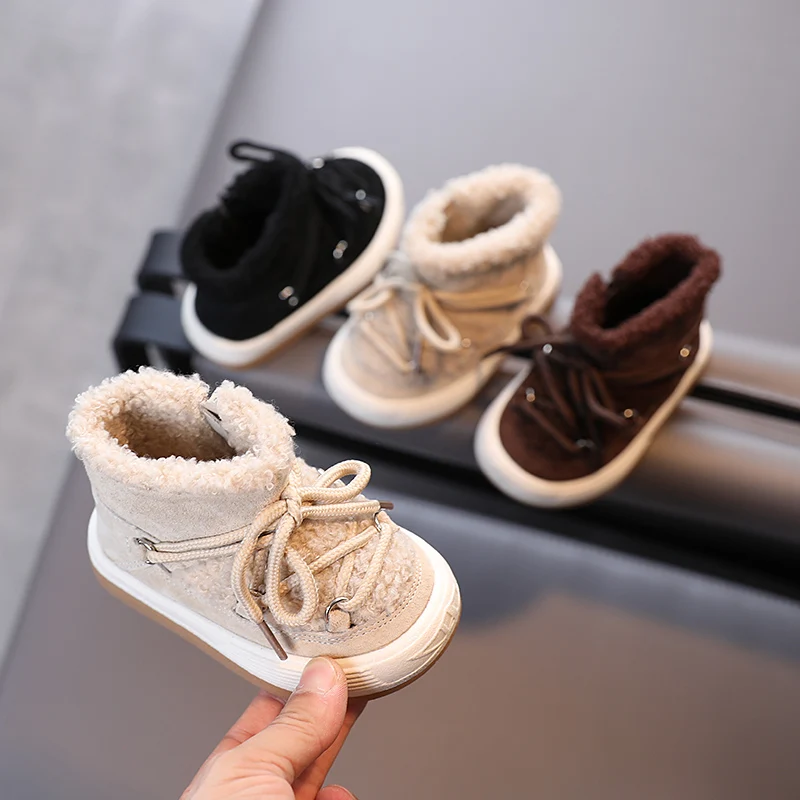 Ботинки детские Нескользящие теплые для мальчиков 1-6 лет 2021 |