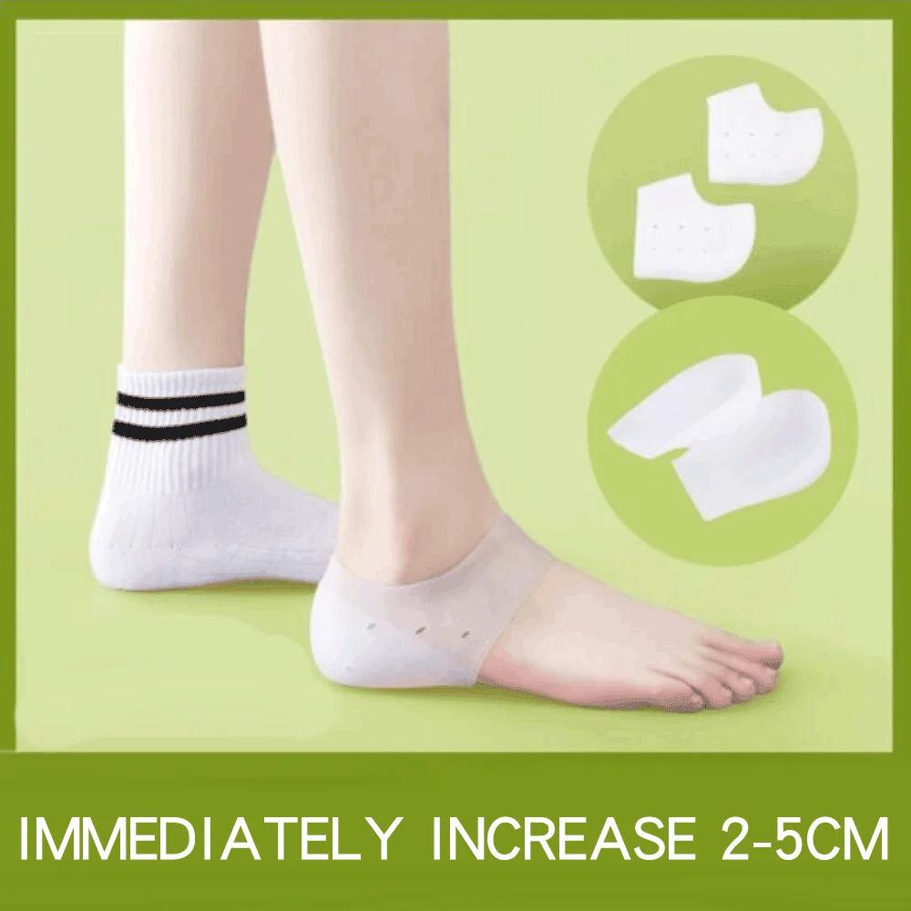 

Invisible inner heightening insole take off insole heel pad semi transparent bionic combination