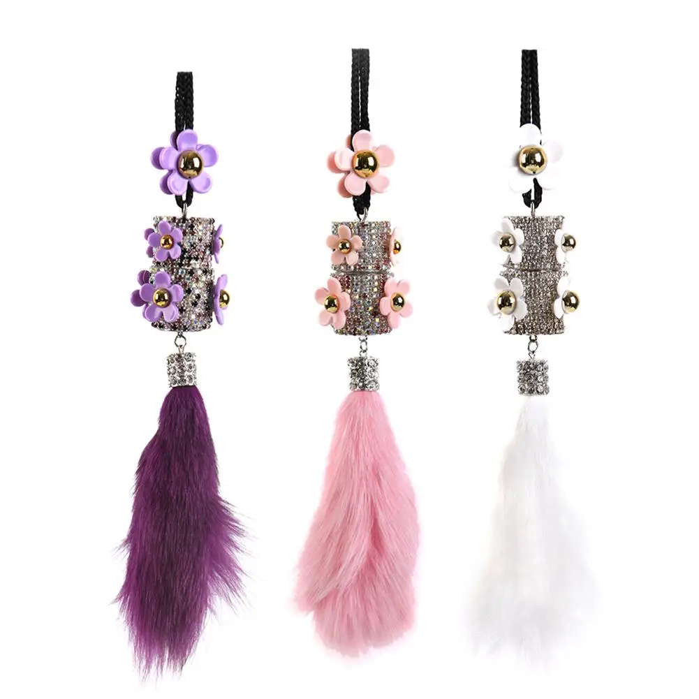 Стразы пустая подвеска в виде бутылочки парфюма авто аксессуары для интерьера