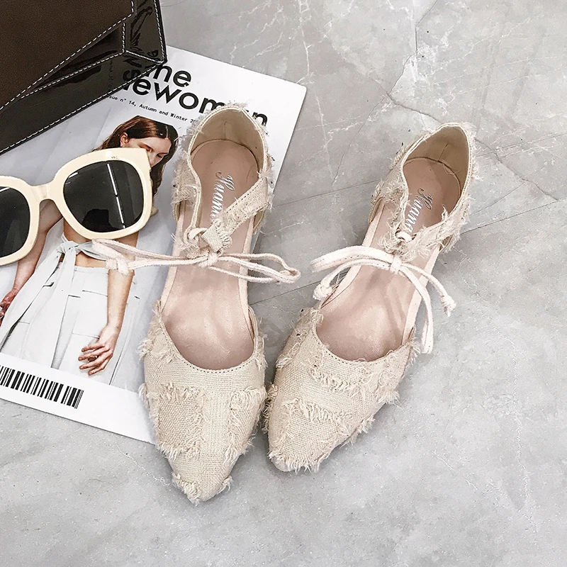 Новые женские туфли на плоской подошве простые балетки лоферы шнуровке